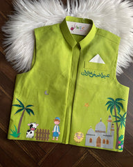 Palm Trees Waistcoat -1pc